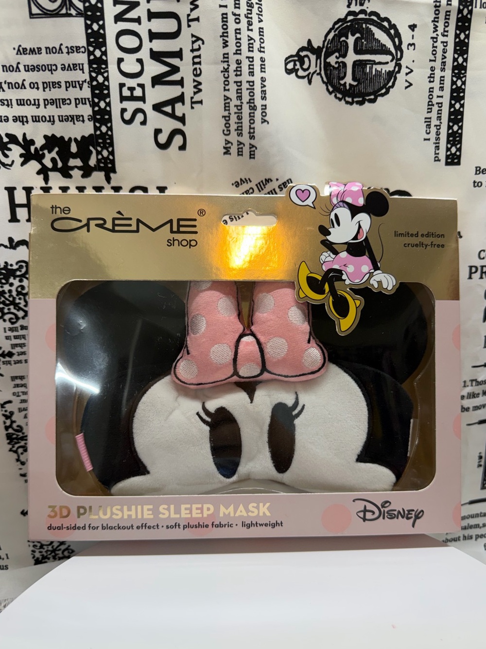 Disney Minnie Mouse Pink Plushie Sleep Mask